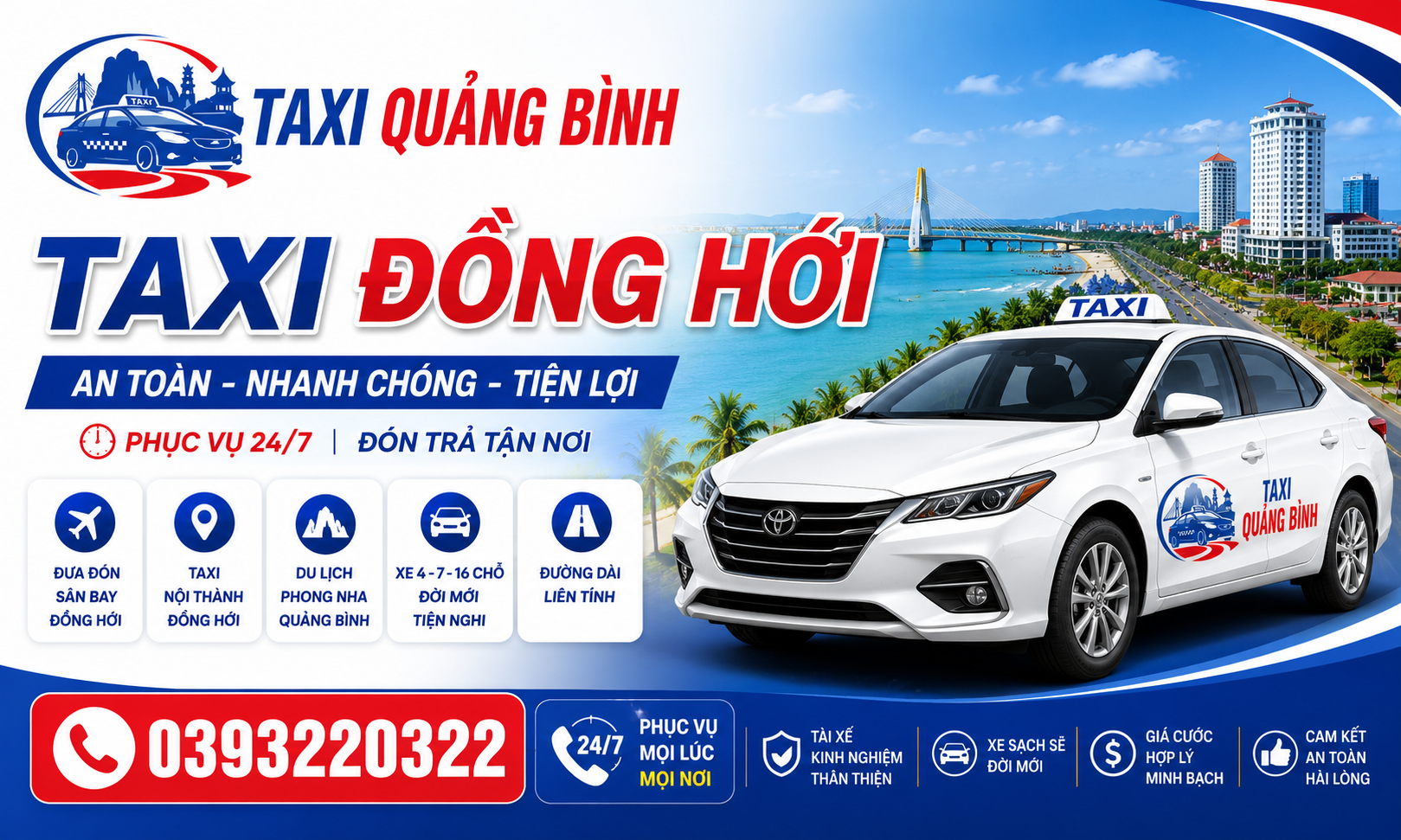 Dịch Vụ Cho Thuê Xe Taxi Đồng Hới Uy Tín, Nhanh Chóng Và Chuyên Nghiệp